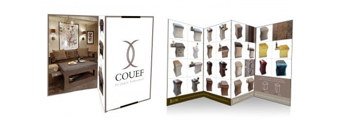accordion-folded brochure