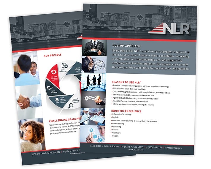 corporate sell sheet + infographic